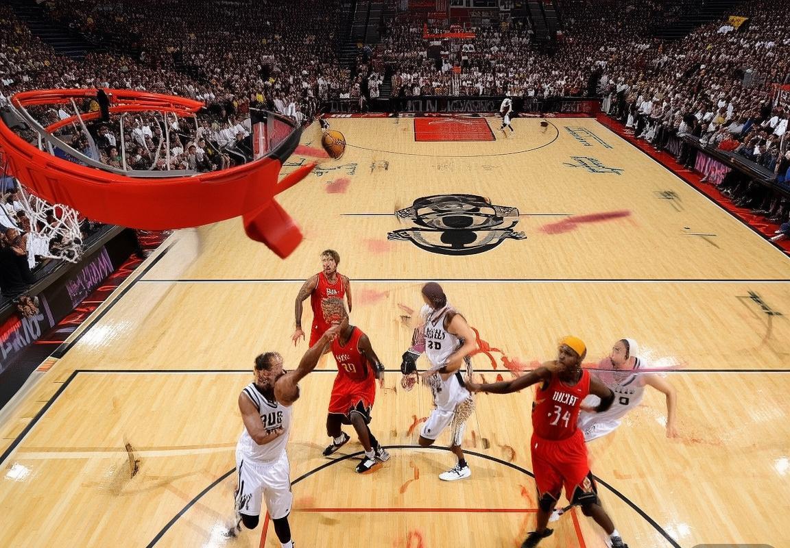 NBA季后赛巅峰对决：马刺火箭激情碰撞回顾(图1)